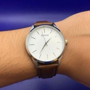 Bourne Gray Dial 45 mm face and Silver Men's Watch Working